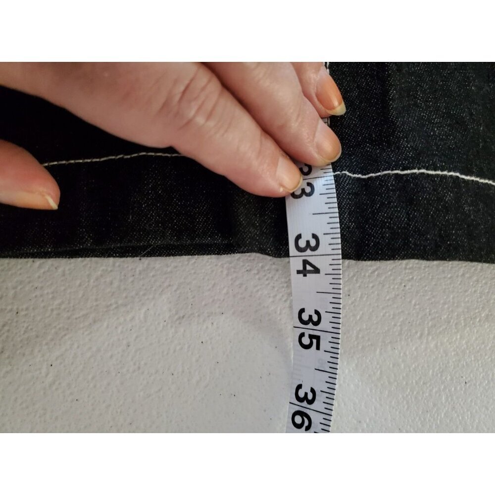 NWT Terry Lewis Plus Size 3XL A-Line Denim Jean Skirt Midi Dark Seamed Slimming - Picture 7 of 14